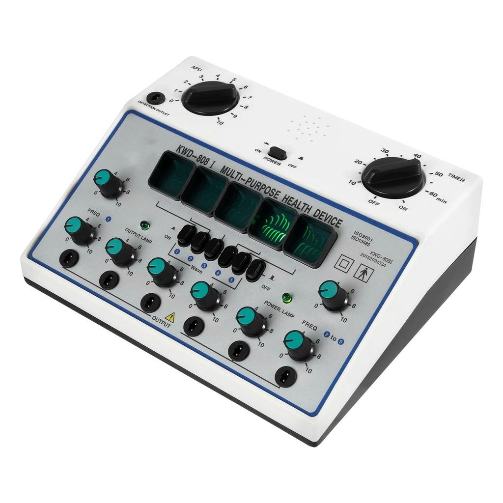 KWD808-I Electro Acupuncture Stimulator Machine Nerve and Muscle Electroacupuncture Therapy 6Output EMS Massager 500-1060hpa