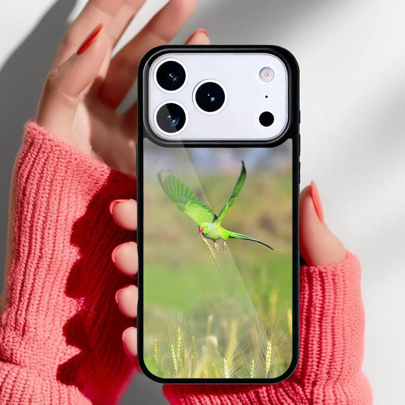 Parrot Bird Phone Case for iPhone 17 Air 16e 15 14 13 Pro Max Back Cover for 12 11 Pro Coque