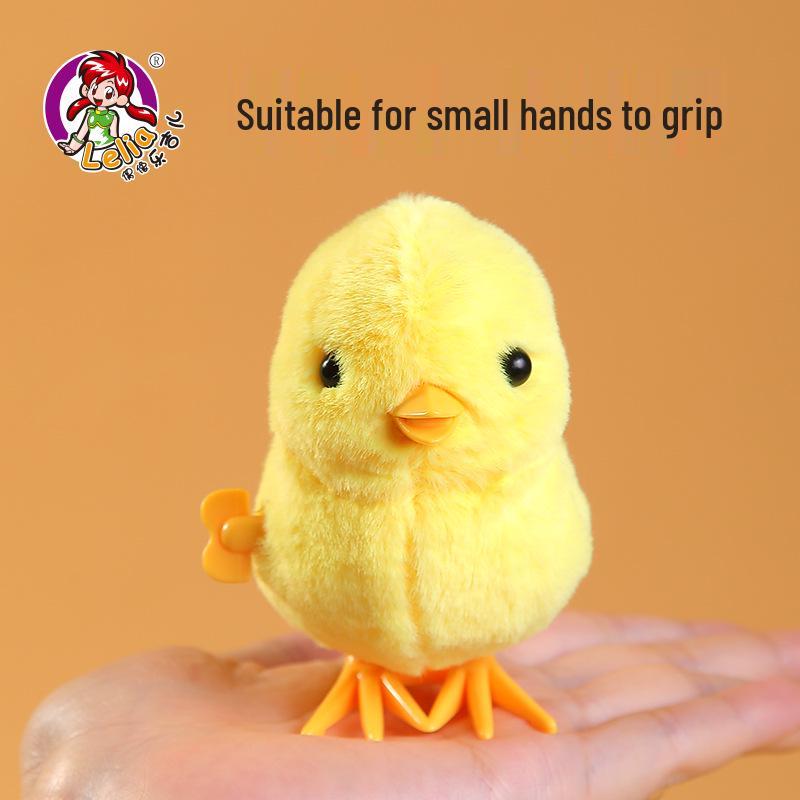 Lejier Uhrwerk Hüpfende Ente Plüschtier - Interaktives Geburtstagsgeschenk für Kinder