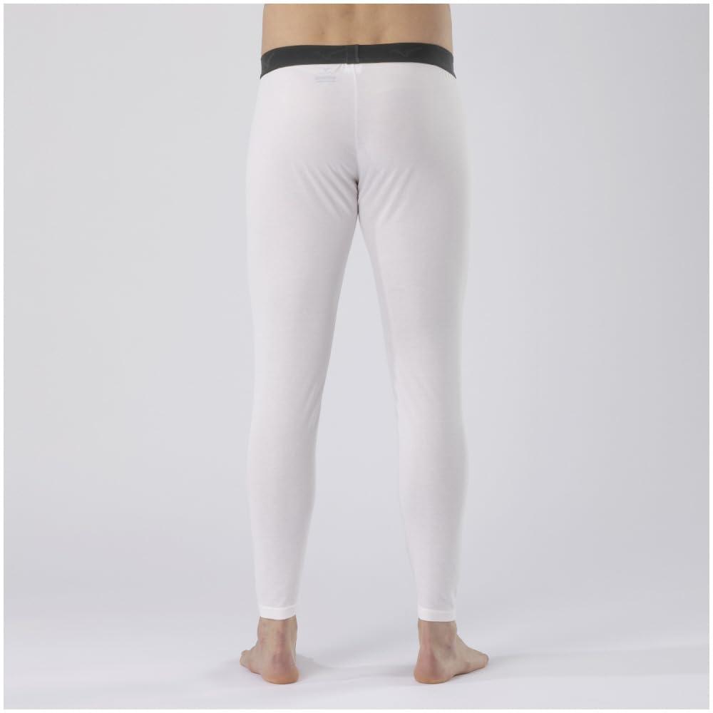 Breath Thermo for Daily Long Tights Size Heat-generating Innerwear, Underwear, Thin, Use, (front Opening), Off-white, LL.