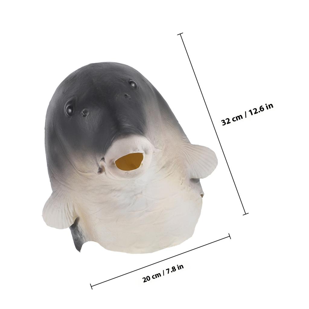 Realistic Carp Head Mask Red Goldfish Style Full Head Coverage for Cosplay Party Halloween Festival Outdoor Events Comfortable