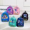 Stitch Letter Cute Angel Cartoon Pattern Children Backpack For Use School