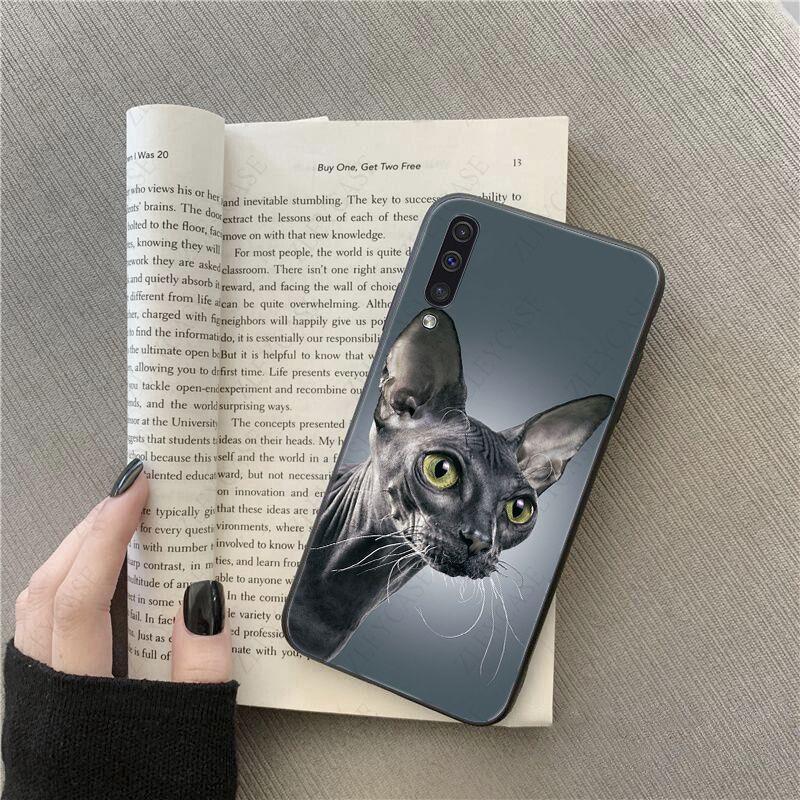 Tattoo Sphinx Cat  Phone Cover Shell For Samsung Galaxy A51 A71 A21S A10 A20S A20E A30S A40 A50 A70 A11 A40 M31 M30S Coque Case