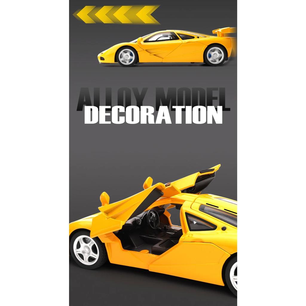 1/32 McLaren F1 XP4 XP5 1933 Supercar Alloy Die Casting Model Car Trendy Toy Ornament Indoor Decoration Hobby Collection Present