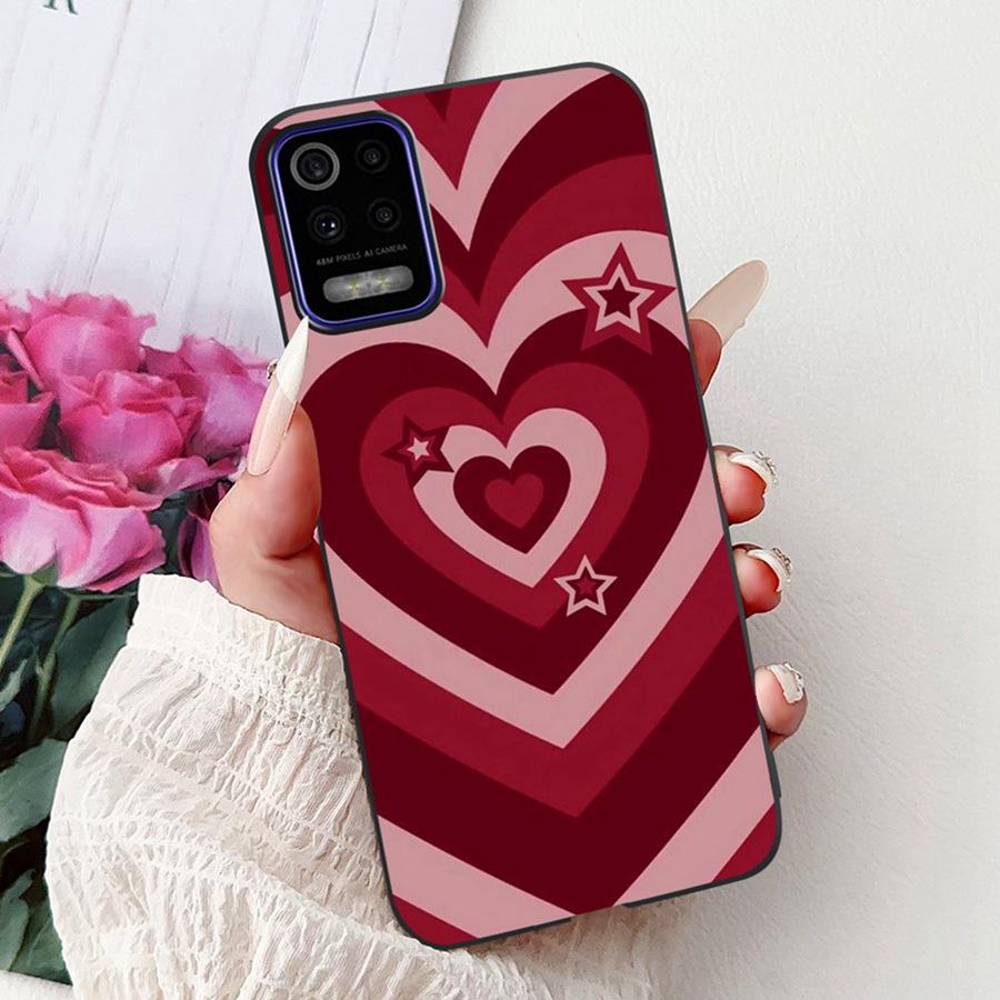 For LG K52 K62 2020 Case Silicone Soft Back Cover For LGK52 K 62 2020 Fashion flower Phone Case Shockproof Protective Bumper