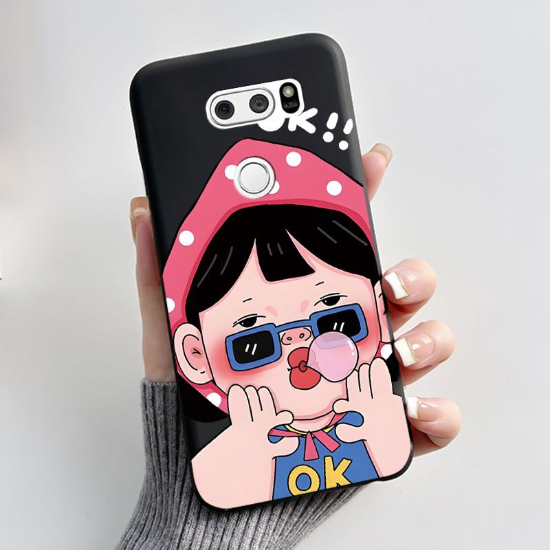 

Милый Чехол Для LG V30 V30+ Plus Funda LG V30s ThinQ Capa LG V35 ThinQ Печатный Корпус Защитная Крышка Мягкий Силикон Мультяшные Чехлы LG V30s ThinQ