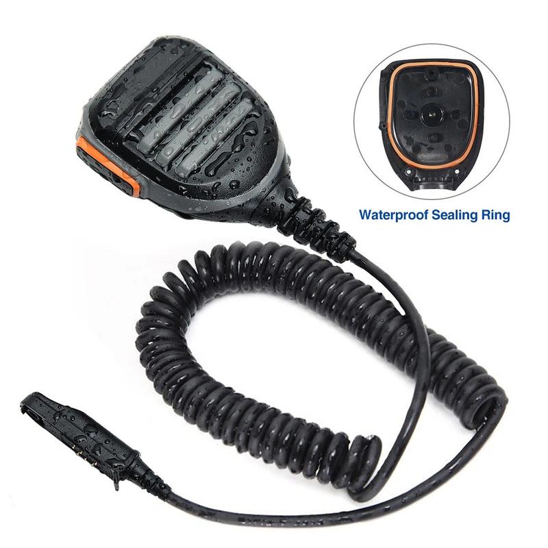 For Walkie Talkie Speaker Microphone for Baofeng UV XR UV9R Pro UV9RERA Radios with Reinforced Cable and Rotating Clip