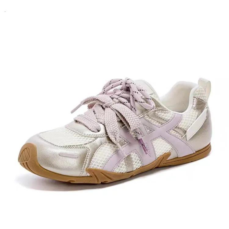 thick-soled German training shoes women's small white shoes women's mesh breathable spring and summer new trendy casual shoes dad shoes