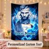 Custom Personalized Tapestry,Kontra K Print Custom Name Text Wall Art Hanging for Bedroom