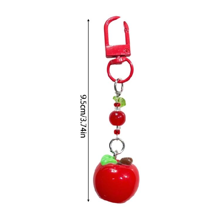 Sturdy Apples Keychain In Red And Green For Key Organization And Gifts