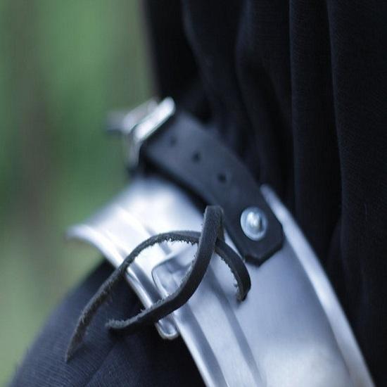 Steel Gorget - larpové brnění - cosplay - kovová gorge - ochrana proti lerpu - zakázková výroba a ruční výroba
