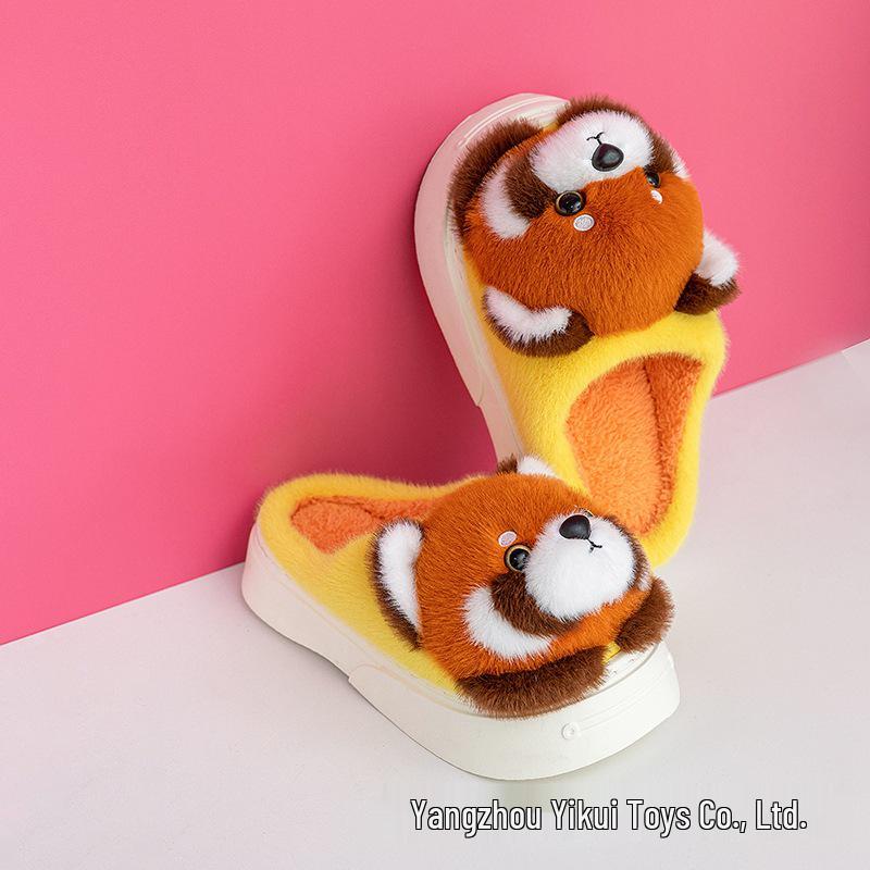 Уютные плюшевые тапочки-животные Панда Капибара Овца Коала - Зимние Теплые Нескользящие Домашние Тапочки Size 36-37 1450₽