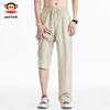 Paul Frank Men's Casual Thin Ice Silk Linen Blend Straight Pants