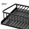 Modern Soap Storage Self Draining Dish, Removable Tray Design Compact Bathroom Organizer Container, Durable Holder for Kitchen Sink Countertop