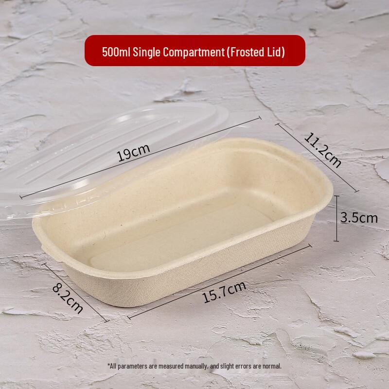 Hanyou Biodegradable Sugarcane Pulp Lunch Boxes with Lids