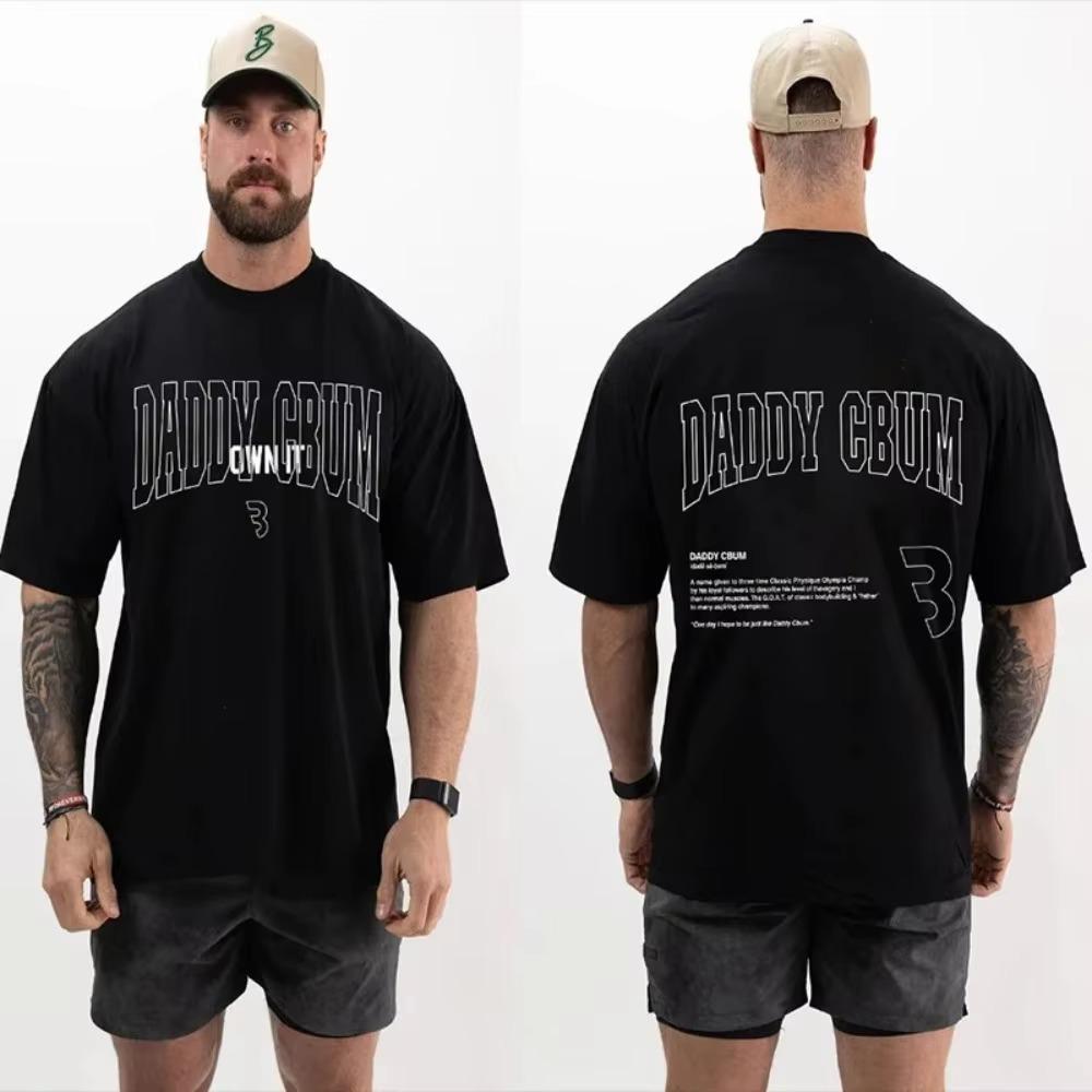 2023 Léto Nové Svalové Pánské Vysoce Kvalitní Bavlněné Tričko Vhodné pro Posilovnu Sport Volný čas Ulice Pohodlný Top