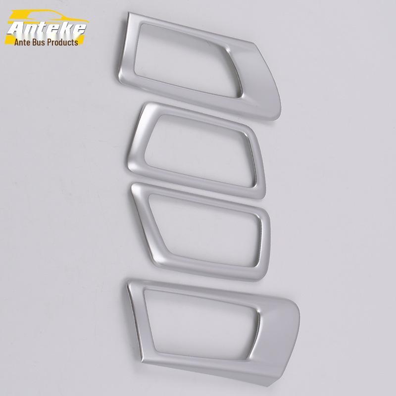 15 Camry Interior Door Bowl Chrome Ring & Anti-Scratch Protective Film Set