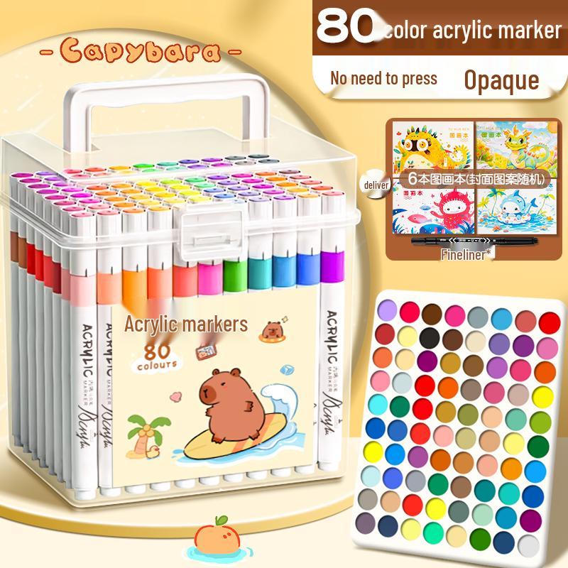 Acrylmarker & Waschbare Buntstifte für Kinder - Kunstbedarf für Grundschule & Kindergarten