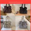 Nylon Casual Shoulder Bag With Wrinkled Design And Large Capacity For Travel And Daily Use