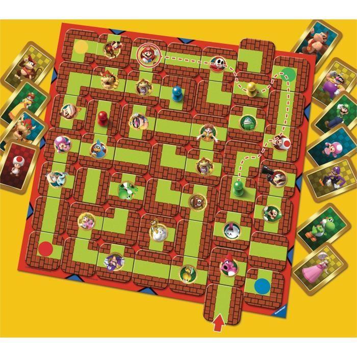SUPER MARIO Labyrinth, Family Board Game, Treasure Hunt In a Moving Maze, Ages 7 and Up, Ravensburger