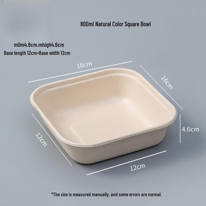 

Biodegradable Square Paper Bowls