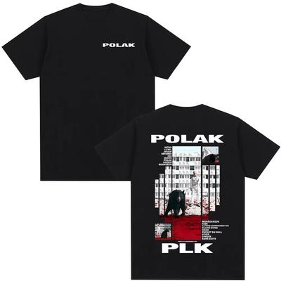 Rappare Plk Polak Grafisk T-shirt Herr Dam Mode Popmusik T-shirts Man Casual Bomulls-T-shirts Vintage Hip Hop Streetwear