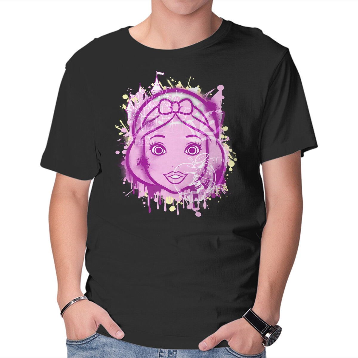 Unisex Crew Neck T-Shirt Who s The Fairest Graphic Short Sleeve Casual Tee XL