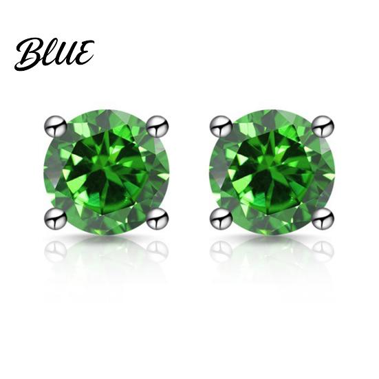 Fashion Jewelry For Women Zirconia Stud Earrings One Carat Main
