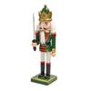 Elegant 25cm Wood Nutcrackers Statue Artistic Tabletop Decoration for Nut Cracking and Display Stylish Desktop Ornament