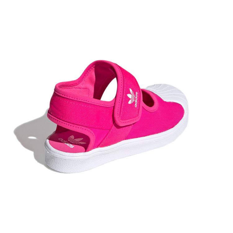 adidas Originals Superstar 360 Canvas Abrasion Resistant Low Top Kids' Skateboarding Shoes Rose Red FV7585