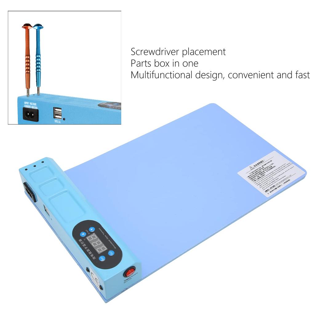 Oddělovač LCD obrazovek Vyhřívání 350W Rychle vyhřívací deska 300 x 210 Vhodný pro opravy LCD a smartphonů Podložka, mm, Obrazovky, Tablety, - (#1)