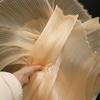 Shiny Pleated Organza Fabric for Elegant Wedding Dress Styling