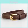 Classic Leather Womens Belt With Alloy Buckle For Casual And Business Wear