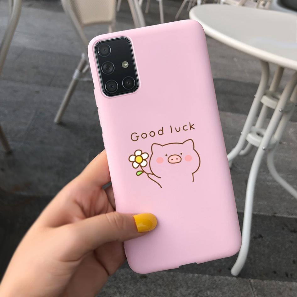 A51 A71 Case For Samsung Galaxy A51 4G Soft Touch Silicon Cover Shockproof Bumper Back Protector Bag for Samsung A 51 A 71 Coque