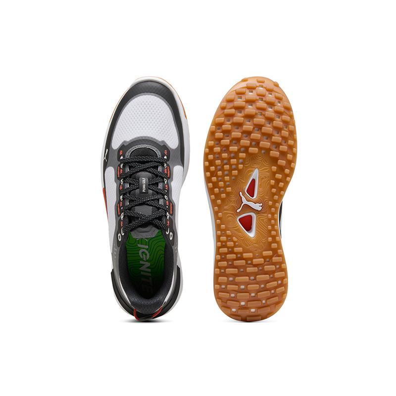 Puma Ignite Elevate X Comfortable Low Top Golf Shoes Men Sneakers White Black 312557-01