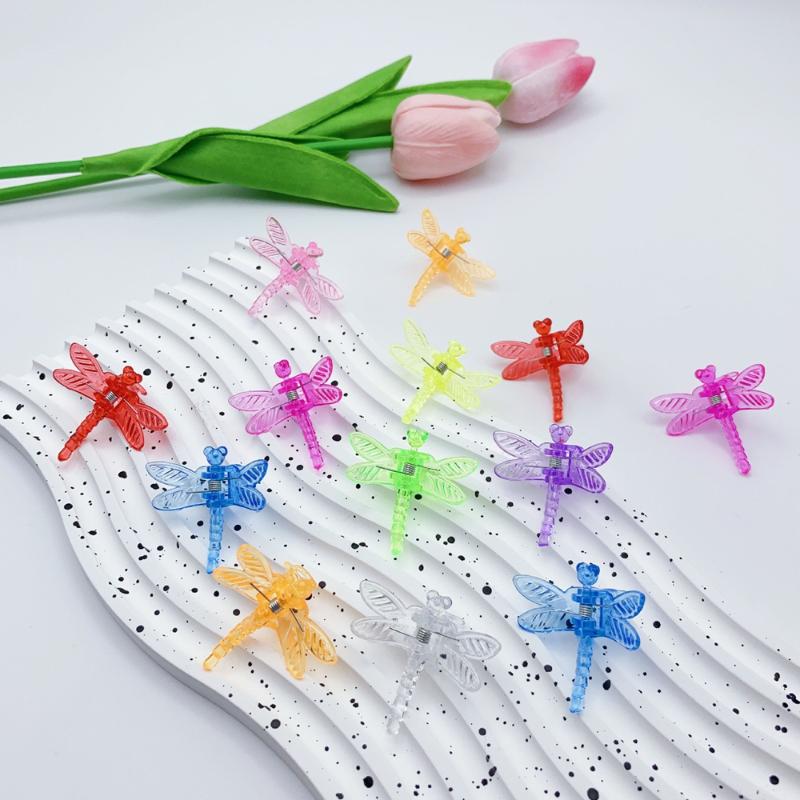 10pcs Dragonfly Clips Garden Orchid Plant Clamps Flowers Vine Support Fixed Stem Clasp Tied Bundle Branch Bonsai Decoration