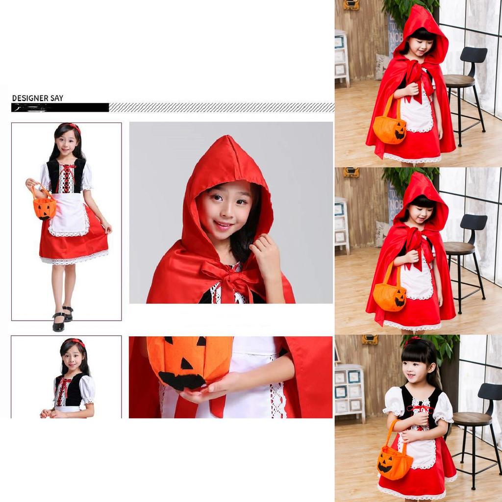 Entzückendes Rotkäppchen Kostüm Für Mädchen Halloween Cosplay Party