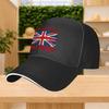 Zhongyi Brand 1pc British Army Veteran Uk Flag Print Adjustable Baseball Cap Unisex Multiple Color Options Suitable For Casua