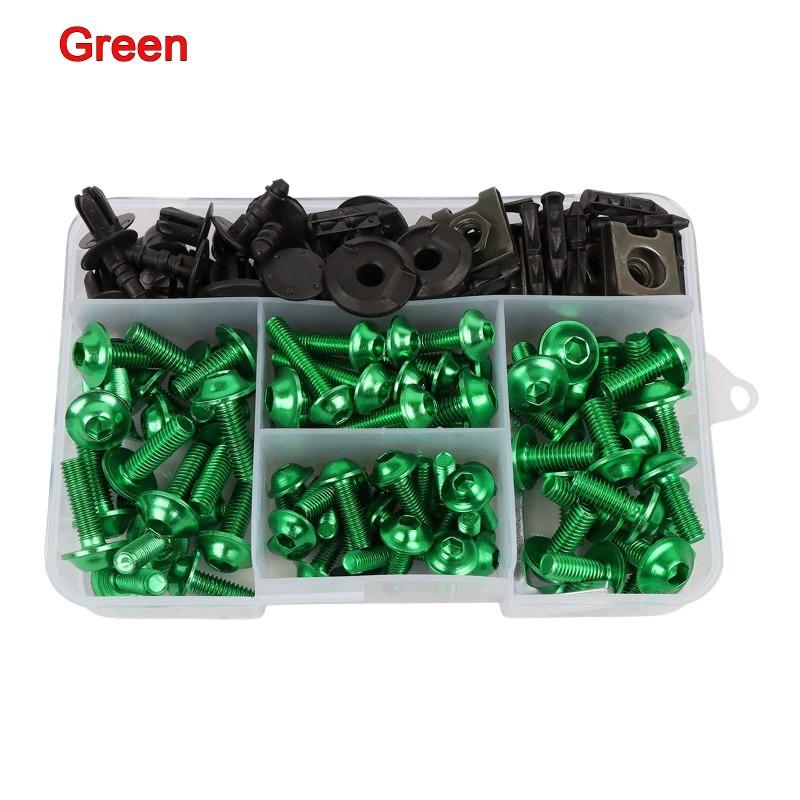 195pcs Fairing Screws Bolt Kit for Suzuki GSXR600 GSXR1000 Hayab GSX1300R GSX600F GSX750F SV1000 SV650 TL1000R/S DL650 DL1000