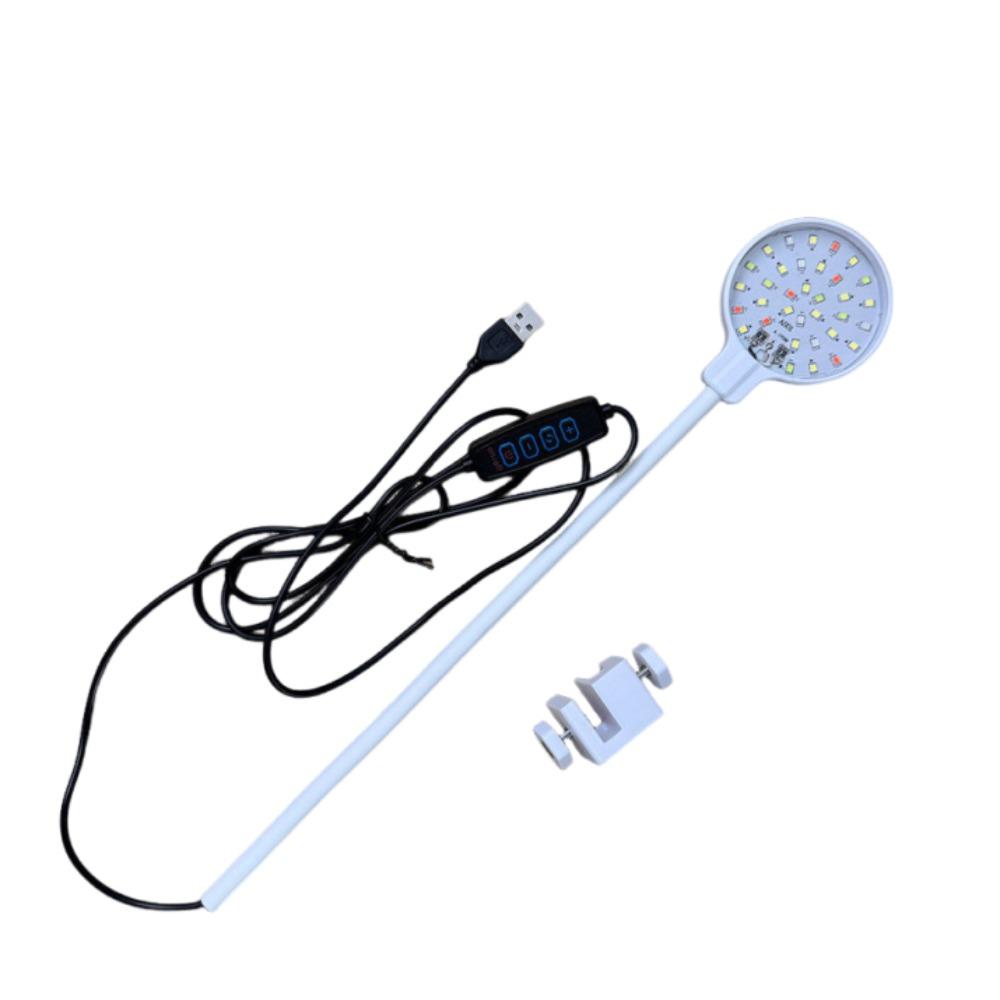 Waterproof Fish Tank Lamp Energy Saving Plants Grow Lamp  Aquarium Accessories White Clip-on Style