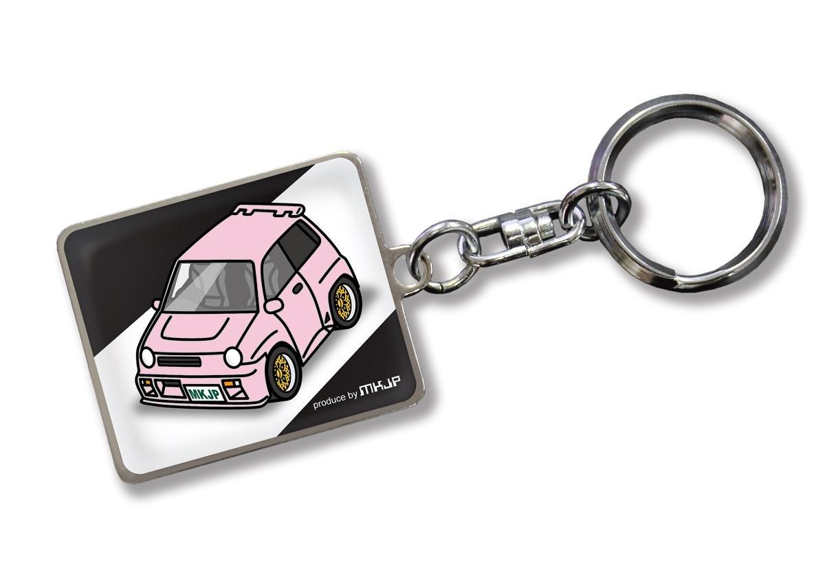

Custom Keychain Honda City AA VF Type Black Car Pink [MKJP] Base Color