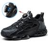 Safety Shoes Rotating Buttons Work Shoes For Men Feet Protection Protective Shoes Puncture-Proof Work Sneakers Indestructible