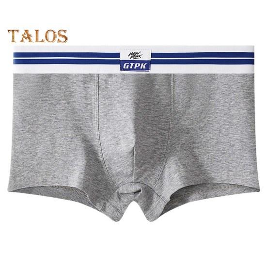 Men Boxer Underwear Mid-rise 3D Cutting U Convex Bag Design Breathable Shorts Briefs Patchwork Color Comfortable Fit Panties