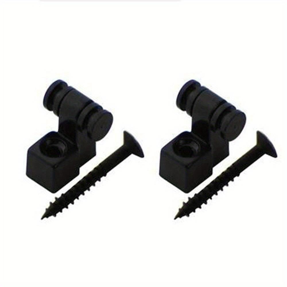 2pcs Electric Guitar Chrome Roller String Trees Retainer Mounting Tree Guide Silvery Black Golden 3 Colors