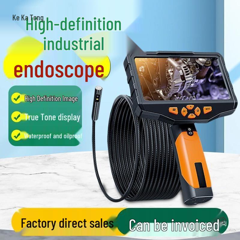 HD Endoscope Camera for Car Repair, Engine Inspection, and Sewer Pipe Borescope Industrial Endoscope Test