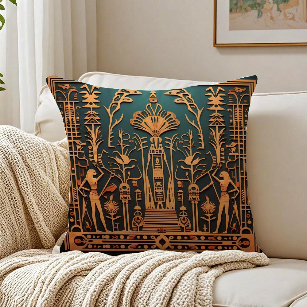 Historischer Stil Ägypten Pharao Kultureller Stil Kissenbezug Kissenbezug Milbenschutz Wohnzimmer Sofa Dekor Kissen Raum