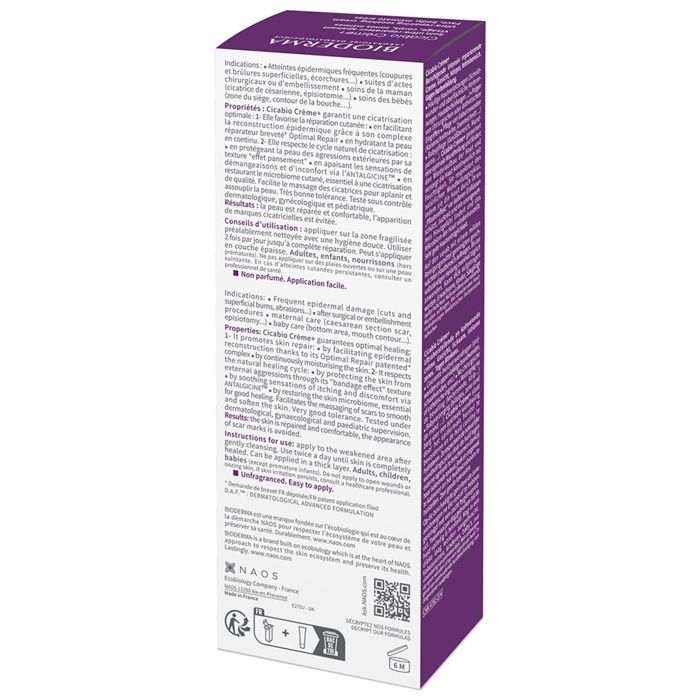 Bioderma Cicabio Crème Réparatrice 40Ml
