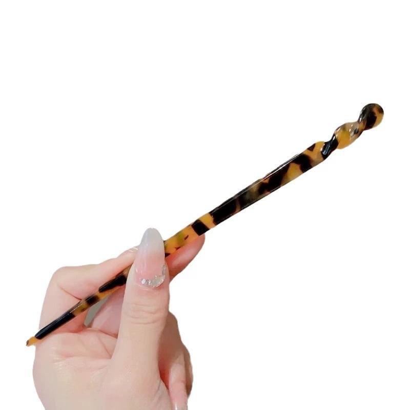 1PC Acetic acid hairpin, niche, simple, modern, daily hairpin, antique style hairpin, disc hairpin, children's hairpin