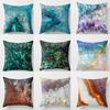 New Marble Pattern Geometric Picture Peach Skin Pillow Cover Sofa Cushion Cushion Cover