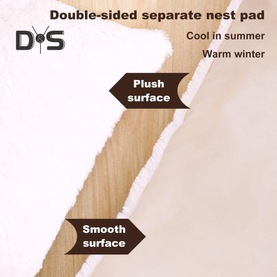 Pet Sofa Dual-Purpose Cat Bed Adjustable Shape Pet House Tent with Washable Removable Cushion for Cats Small Dogs Rabbit